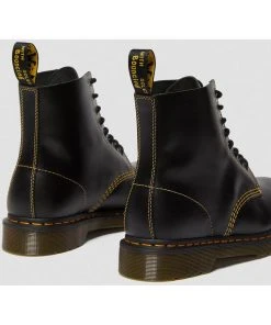New In Dr. Martens 1460 Pascal Atlas Leather Boots Dark Grey