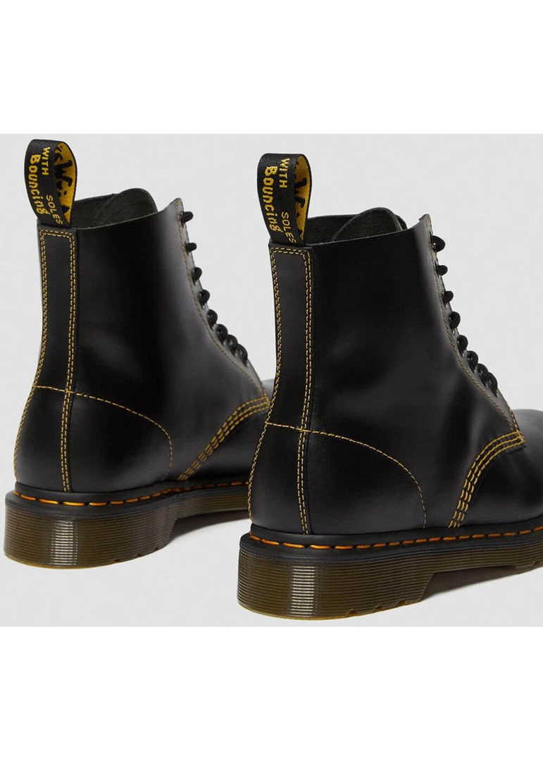New In Dr. Martens 1460 Pascal Atlas Leather Boots Dark Grey