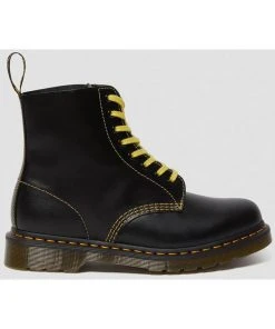 New In Dr. Martens 1460 Pascal Atlas Leather Boots Dark Grey