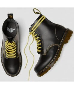 New In Dr. Martens 1460 Pascal Atlas Leather Boots Dark Grey
