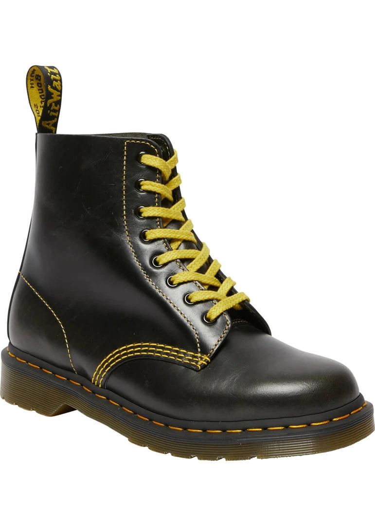 New In Dr. Martens 1460 Pascal Atlas Leather Boots Dark Grey