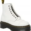 Dr. Martens Sinclair Nappa Leather Platform Boots White New In