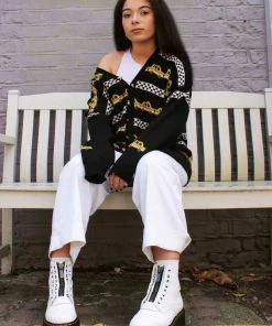 Dr. Martens Sinclair Nappa Leather Platform Boots White New In