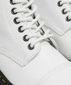 Dr. Martens Sinclair Nappa Leather Platform Boots White New In