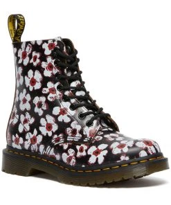 Dr. Martens 1460 Pascal Pansy Fayre Vintage Smooth Leather Lace-up Boots Red New In