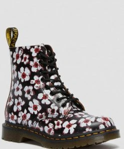 Dr. Martens 1460 Pascal Pansy Fayre Vintage Smooth Leather Lace-up Boots Red New In