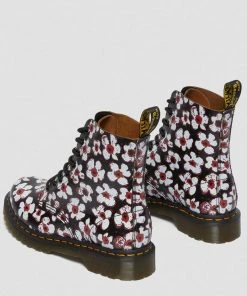 Dr. Martens 1460 Pascal Pansy Fayre Vintage Smooth Leather Lace-up Boots Red New In