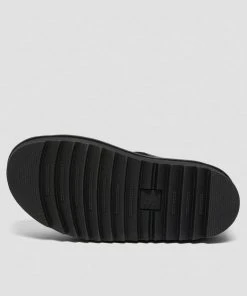 Dr. Martens Francis Hydro Leather Platform Sandals Black