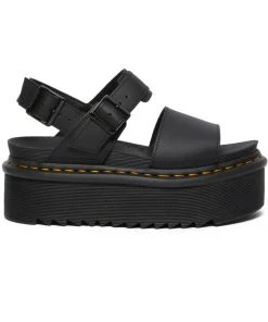 Dr. Martens Voss Hydro Quad Platform Sandals Black