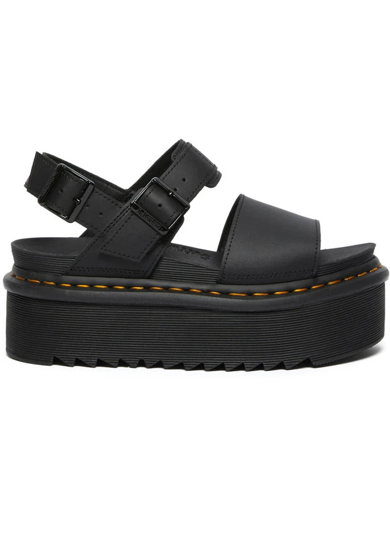 Dr. Martens Voss Hydro Quad Platform Sandals Black