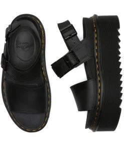 Dr. Martens Voss Hydro Quad Platform Sandals Black