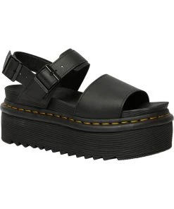 Dr. Martens Voss Hydro Quad Platform Sandals Black