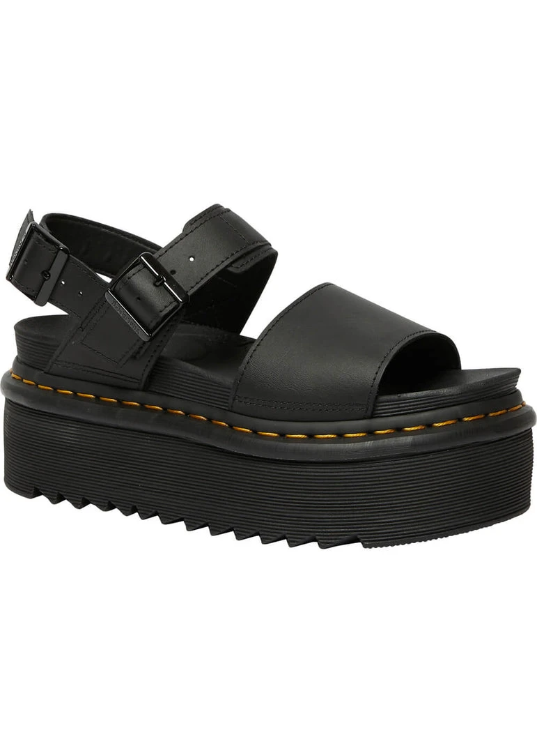 Dr. Martens Voss Hydro Quad Platform Sandals Black