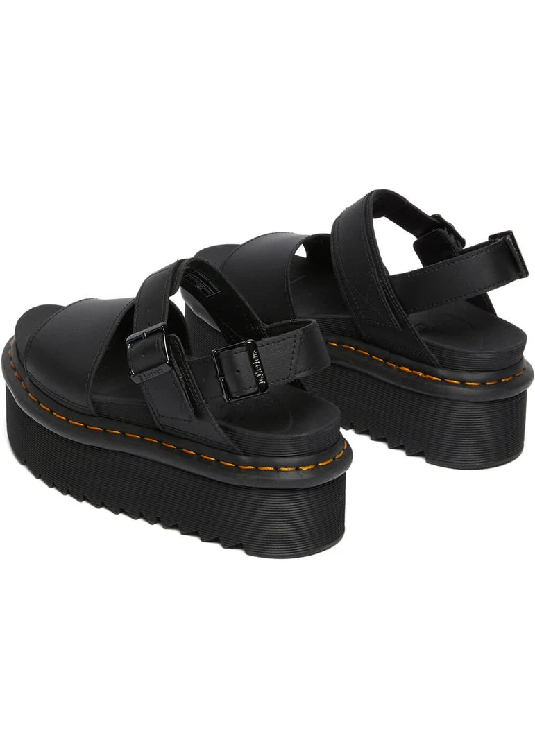 Dr. Martens Voss Hydro Quad Platform Sandals Black