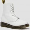New In Dr. Martens 1460 Pascal Virginia Soft Leather Boots White