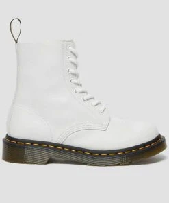 New In Dr. Martens 1460 Pascal Virginia Soft Leather Boots White