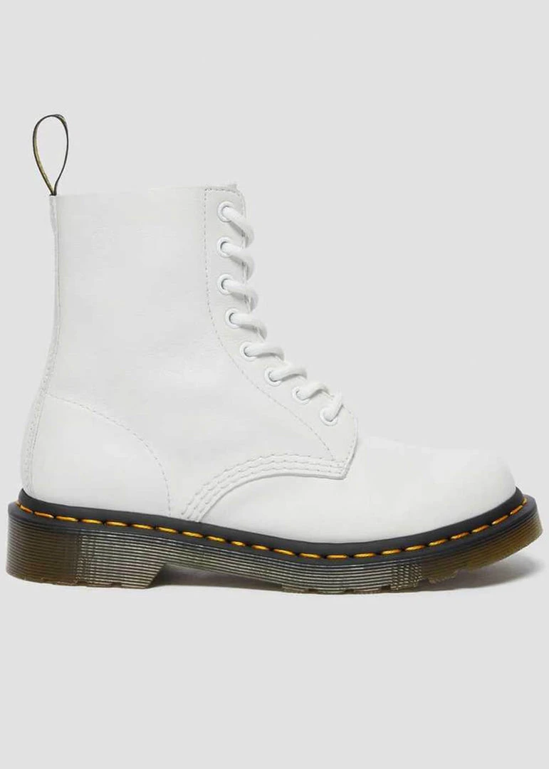 New In Dr. Martens 1460 Pascal Virginia Soft Leather Boots White