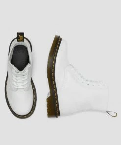 New In Dr. Martens 1460 Pascal Virginia Soft Leather Boots White