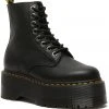 Dr. Martens 1460 Pascal Max Pisa Soft Leather Platform Boots Black