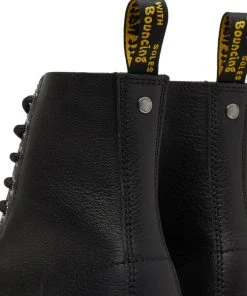 Dr. Martens 1460 Pascal Max Pisa Soft Leather Platform Boots Black