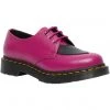 New In Dr. Martens 1461 Amore Heart Leather Shoes Fuchsia Black