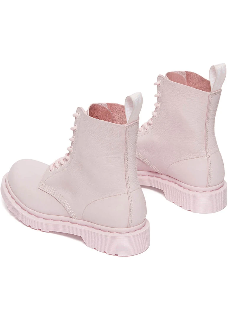 New In Dr. Martens 1460 Pascal Virginia Soft Leather Boots Chalk Pink