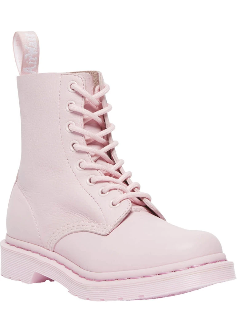 New In Dr. Martens 1460 Pascal Virginia Soft Leather Boots Chalk Pink