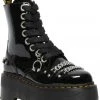 Dr. Martens Jadon Max Chain Patent Platform Boots Black
