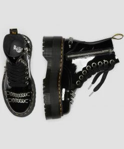 Dr. Martens Jadon Max Chain Patent Platform Boots Black