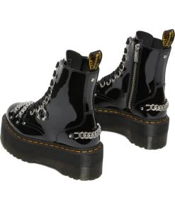 Dr. Martens Jadon Max Chain Patent Platform Boots Black