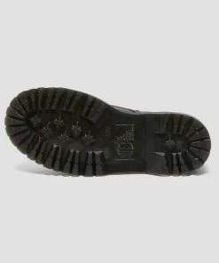 Dr. Martens Sinclair Nappa Leather Plateau Boots Burgundy New In