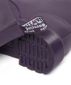 New In Dr. Martens 1460 Pascal Mono Virginia Soft Leather Boots Blackcurrent Purple