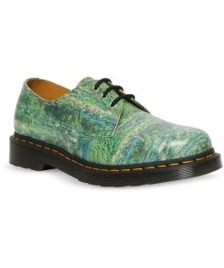 New In Dr. Martens X National Gallery 1461 Monet Lily Pond Shoes Multi