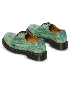New In Dr. Martens X National Gallery 1461 Monet Lily Pond Shoes Multi