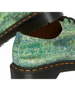 New In Dr. Martens X National Gallery 1461 Monet Lily Pond Shoes Multi