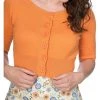 Banned Raven 50's Cardigan Orange New In