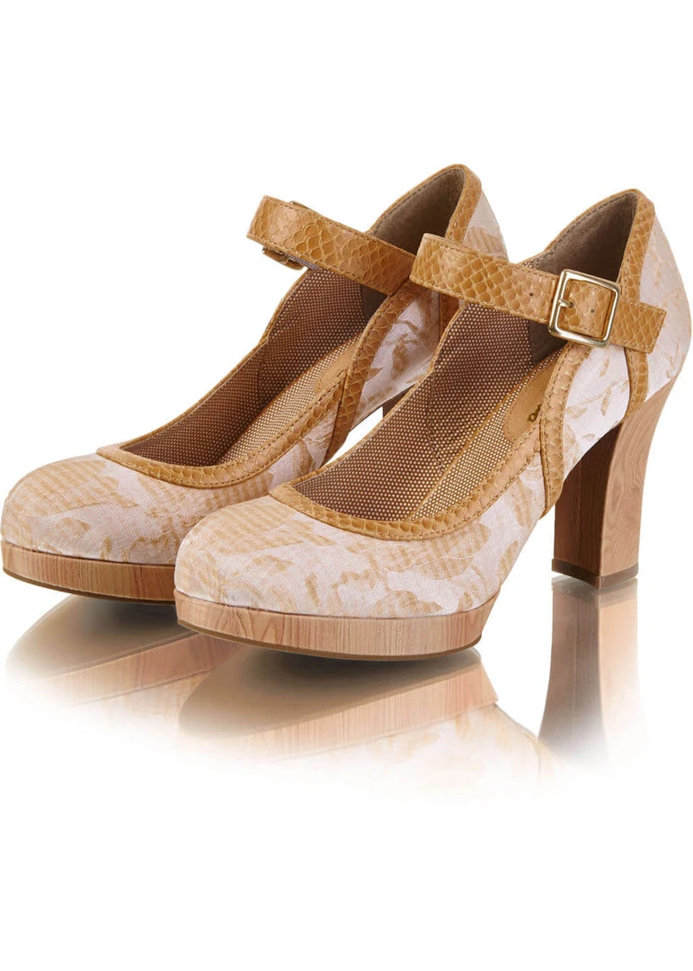 Ruby Shoo Cassandra Pumps Sand Color