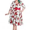 Dresses Hell Bunny Eternity 50's Swing Dress White