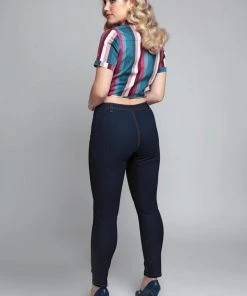 Collectif Angela 50's Jeans In Navy