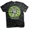 Gas Monkey Garage Mens Green Logo T-Shirt Black