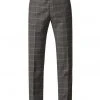 New In Gibson London Oliver Check Trousers Grey