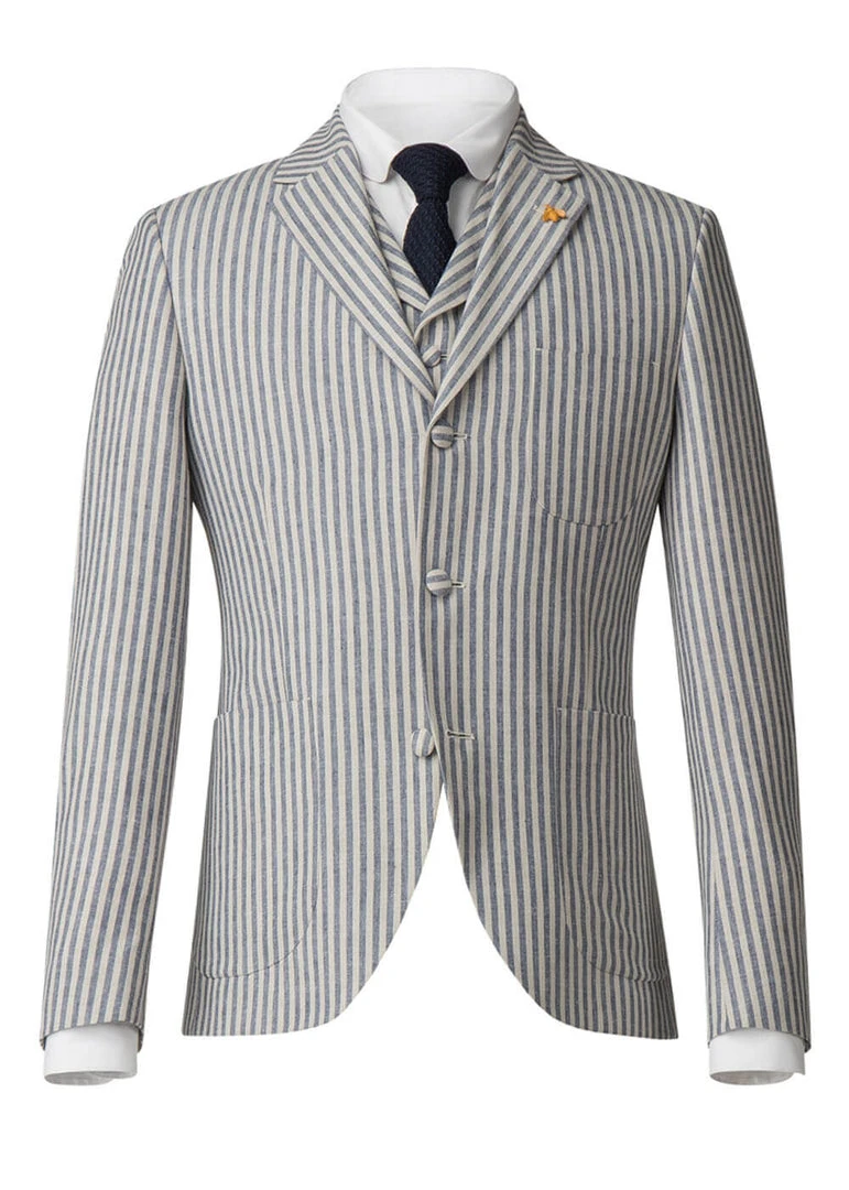 Gibson London Moorgate Striped Jacket New In