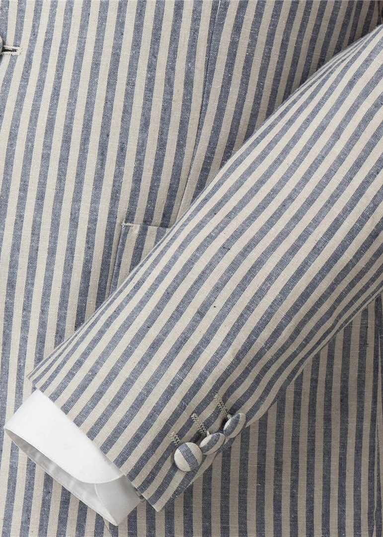 Gibson London Moorgate Striped Jacket New In