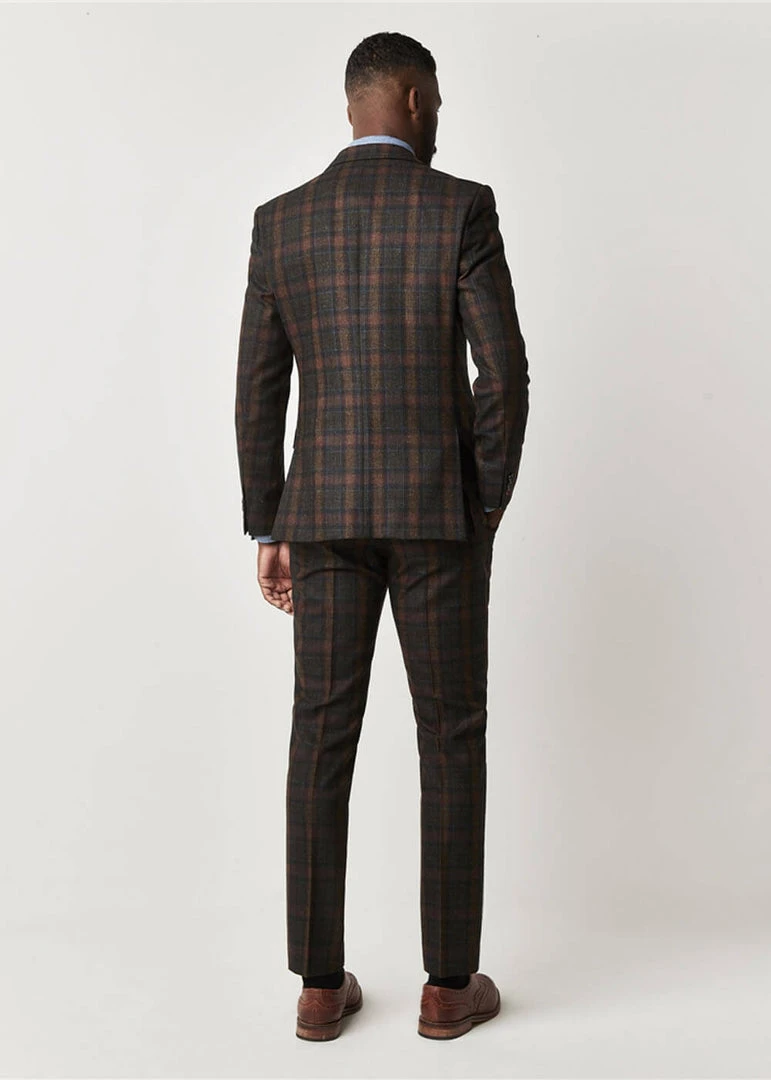 Gibson London William Tartan Jacket Sage Green