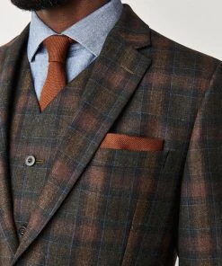 Gibson London William Tartan Jacket Sage Green