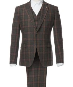 Gibson London William Tartan Jacket Sage Green