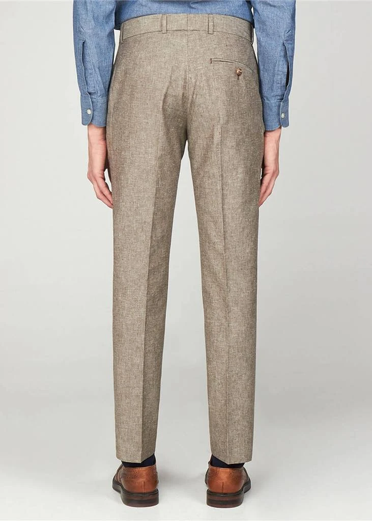 Gibson London Dwayne Linen Trousers Stone New In