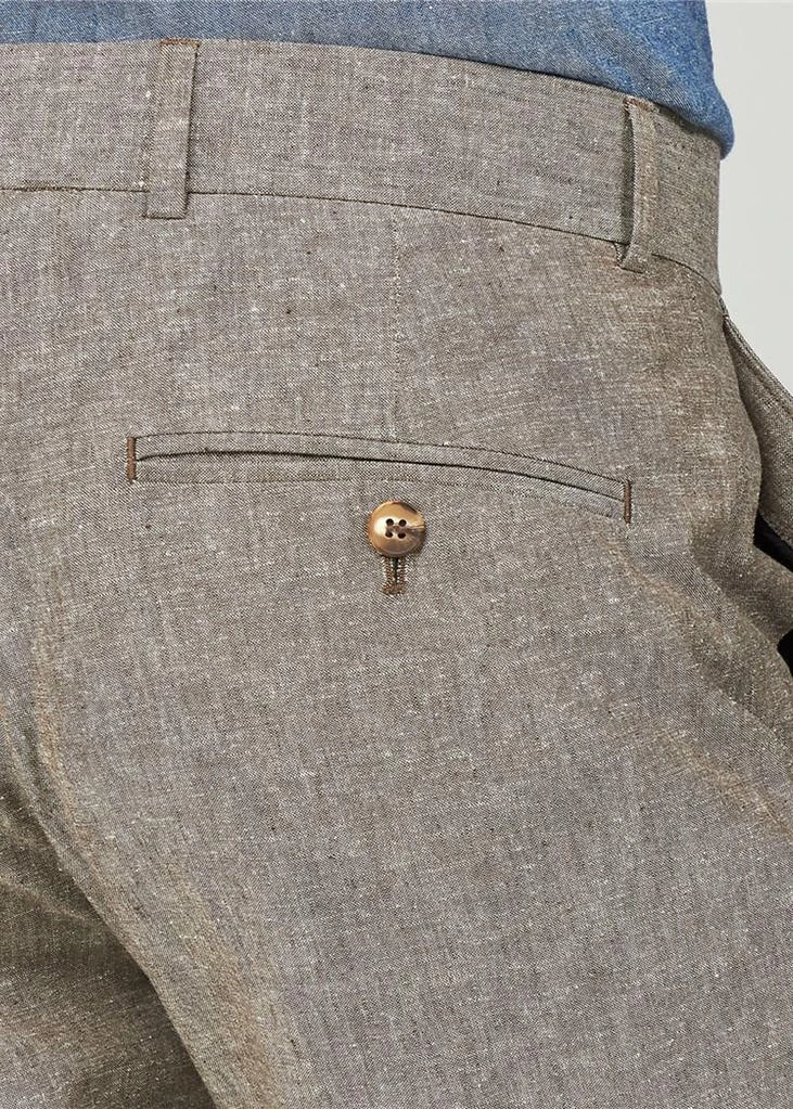 Gibson London Dwayne Linen Trousers Stone New In
