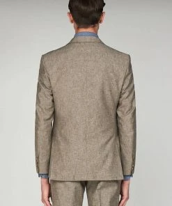 Gibson London Dwayne Linen Jacket Stone
