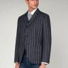 Gibson London Pearson Stripe Jacket Blue
